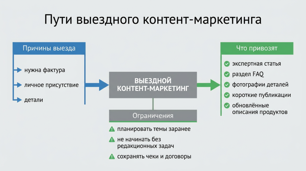 Пути выездного контент-маркетинга
